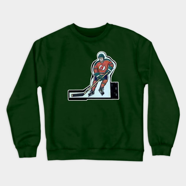 Coleco Table Hockey Players - New Jersey Devils Crewneck Sweatshirt by mafmove